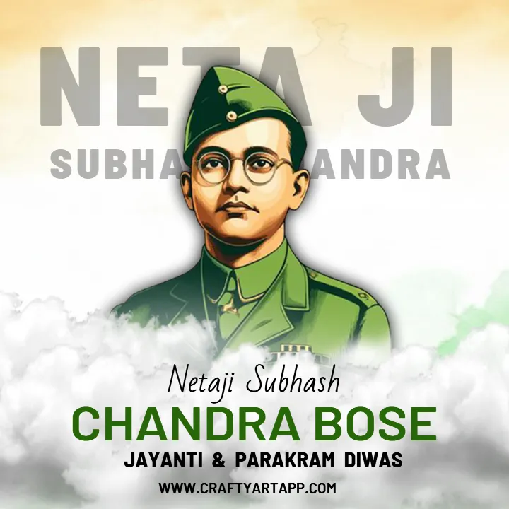 Netaji Subhas Chandra Bose Jayanti Image in English 2026
