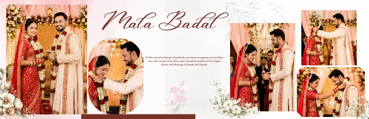 Wedding Album PSD Modern Couple Ceremony Memory Design