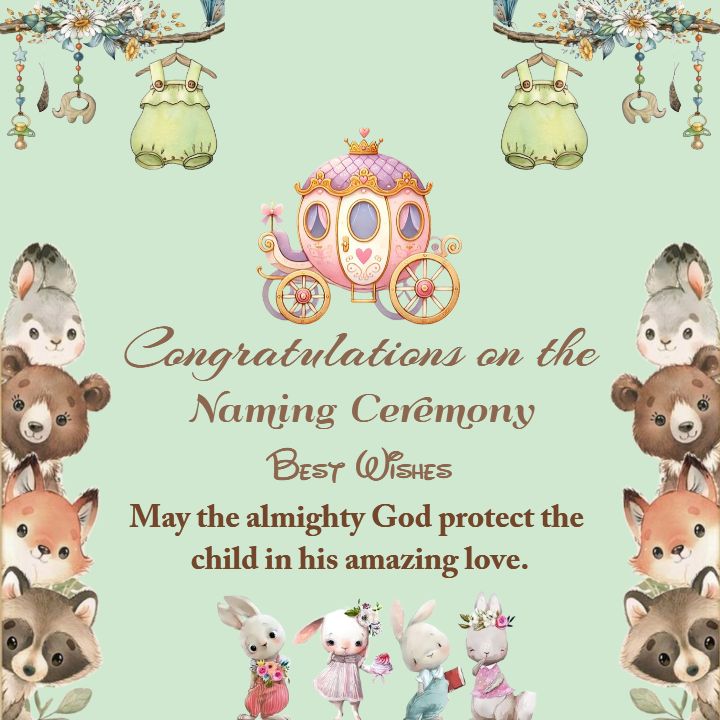 Heart Touching Naming Ceremony Wishes In English For Baby
