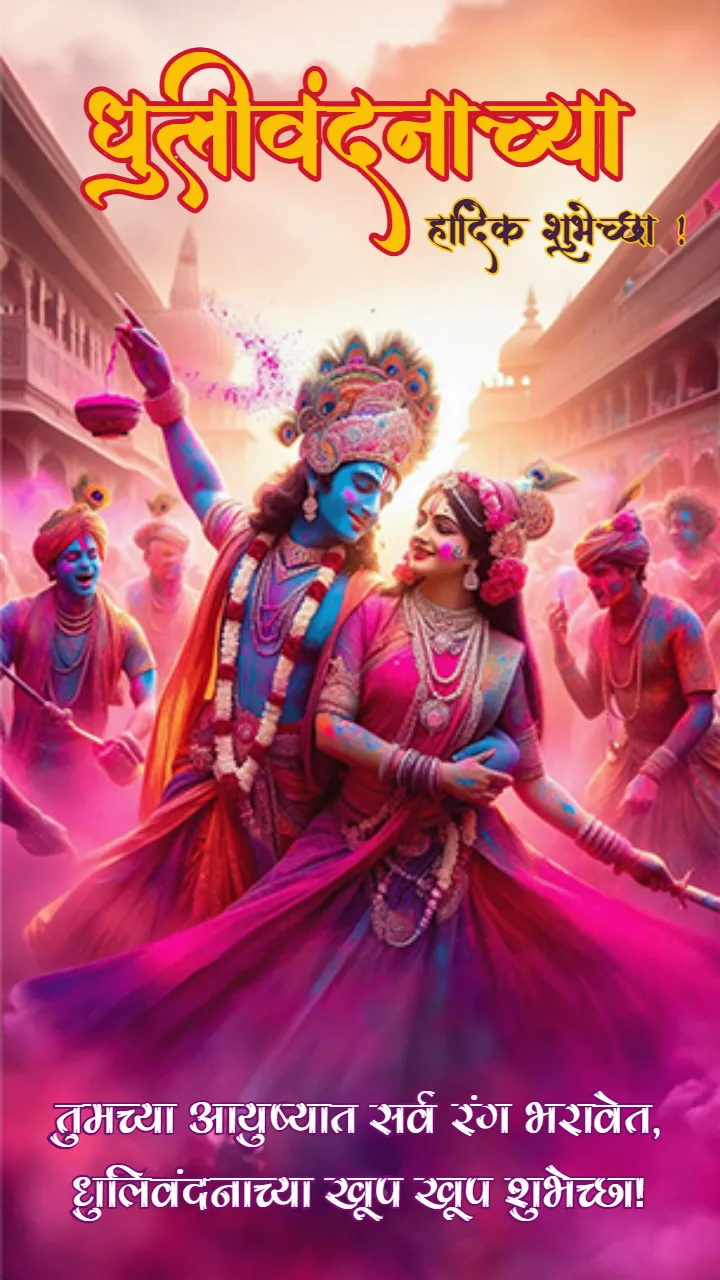 Happy Dhullivandachya Festival Image in Marathi 2026 HD