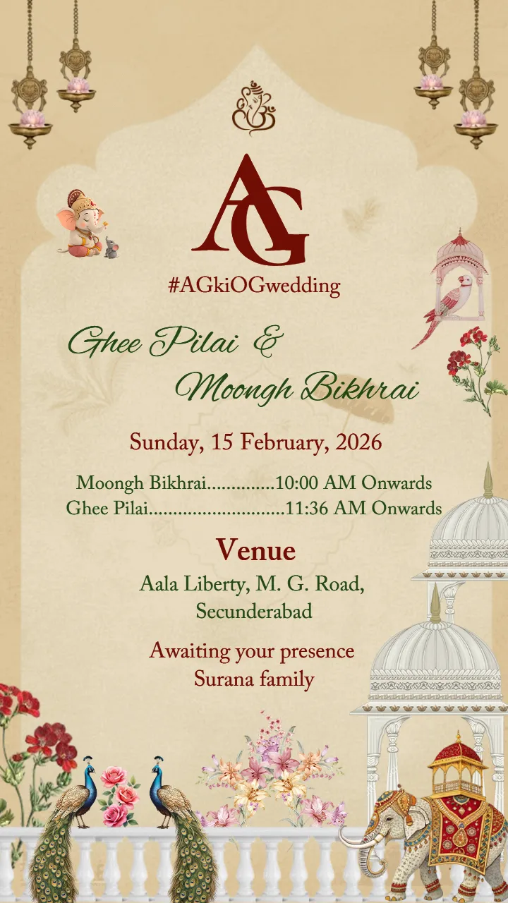 Wedding Invitation Video for Traditional Celebrations