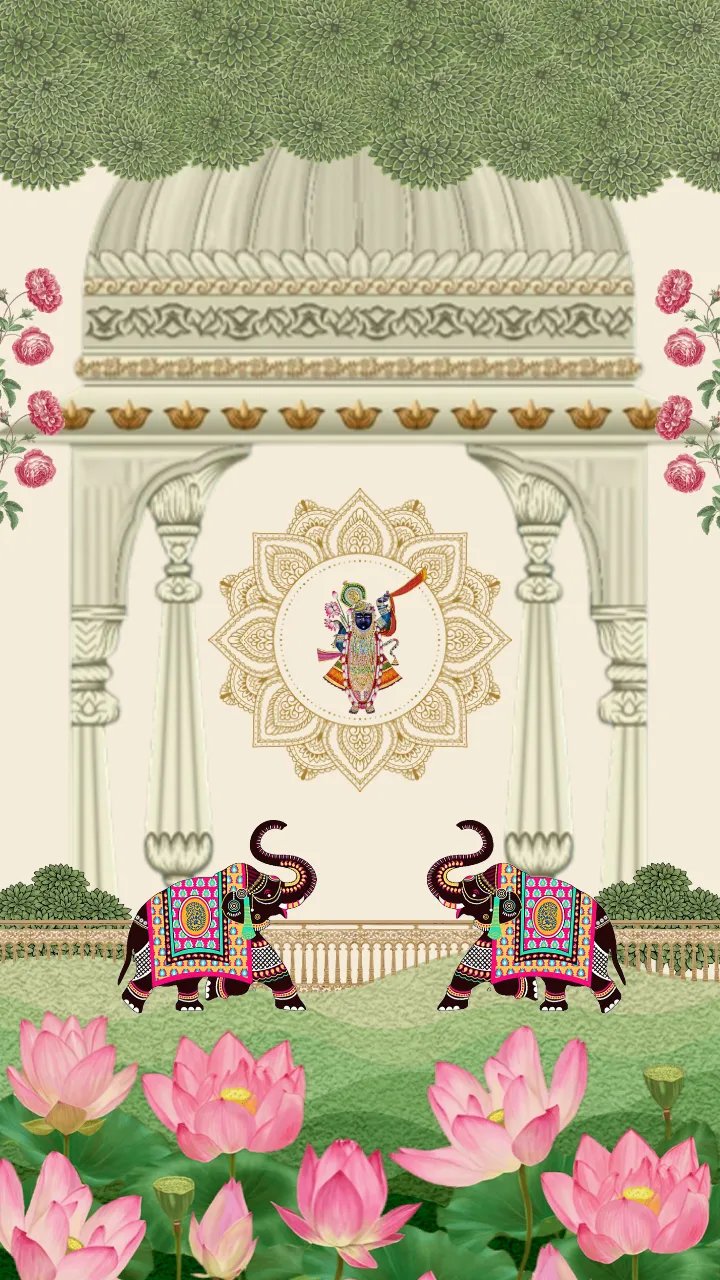 gujarati wedding invitation video with royal mandap theme