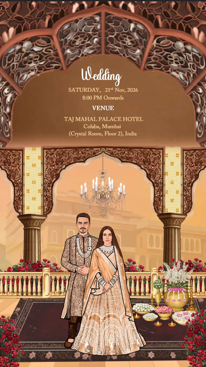 Buddhist Wedding Invitation Video Lotus and Nature Theme