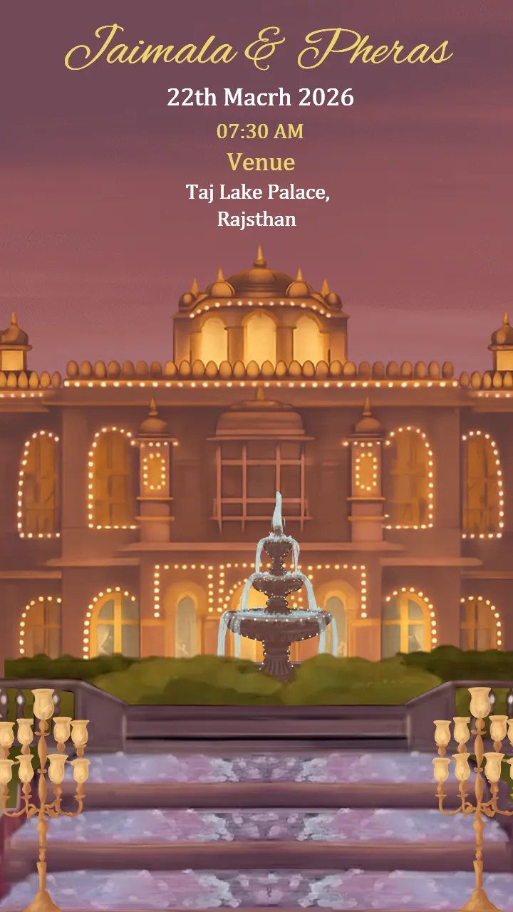 Wedding Invitation Video Royal Rajasthan Style