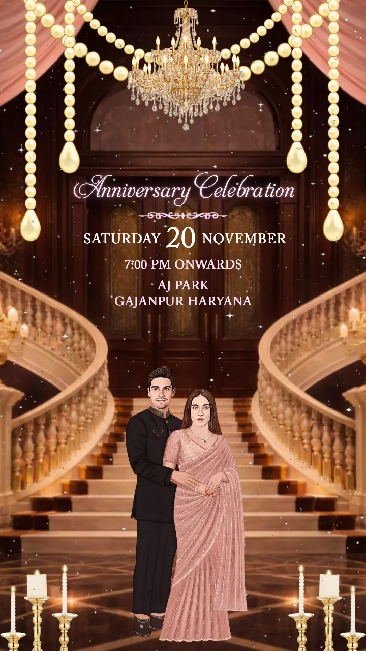 25 Anniversary Invitation Royal Golden Celebration Card