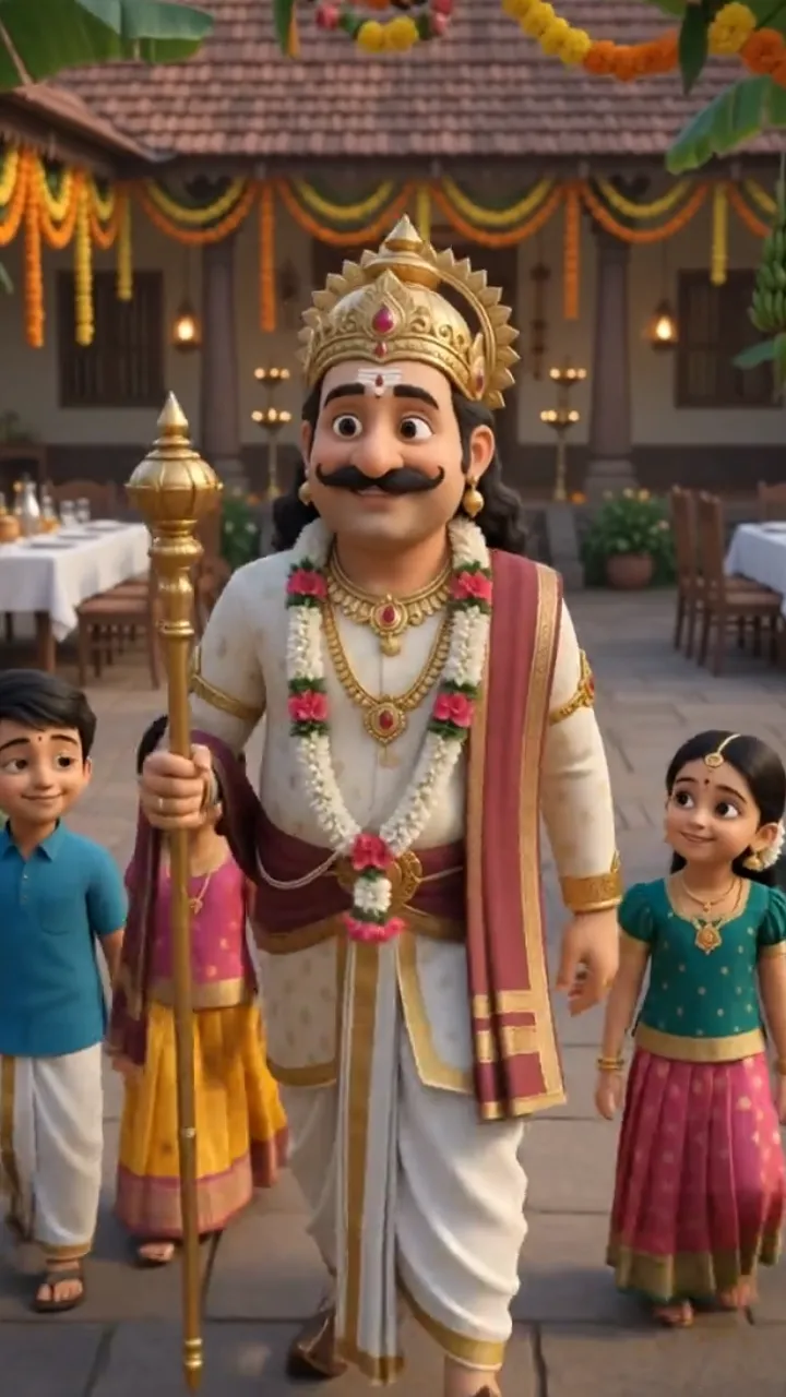 3D Thiruvonam Festival Invitation Video