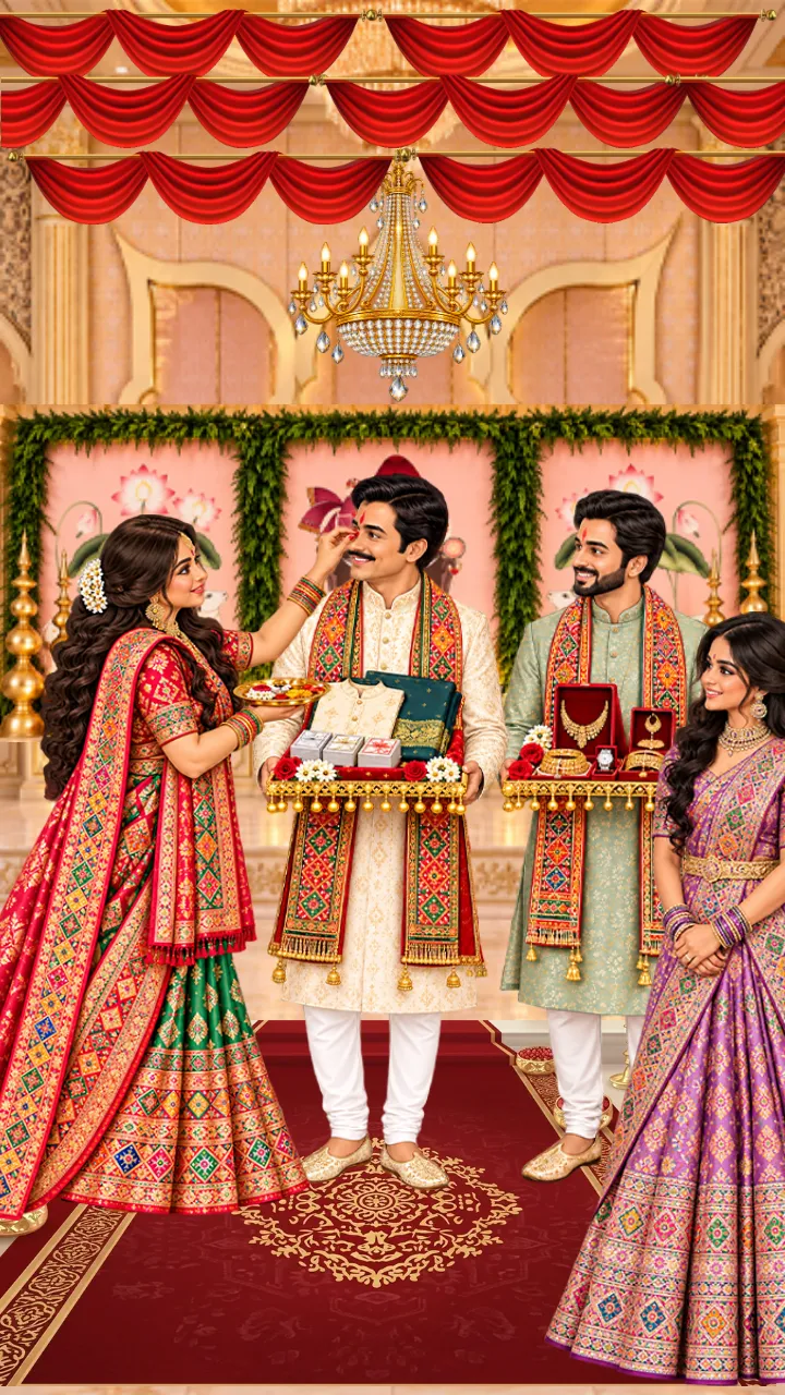 Gujarati Wedding Invitation Video for a Divine Krishna Theme