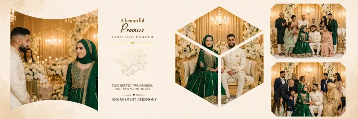 Muslim Engagement Album Premium Islamic Wedding PSD Layout