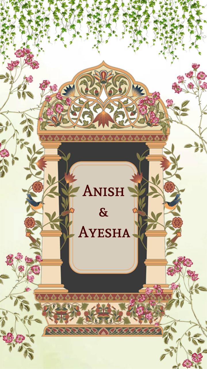 Personalized Wedding Invitation Card with Names