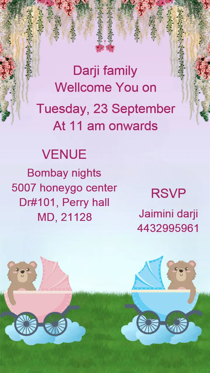 Baby Shower Invitation Video Designs for Cute Themes