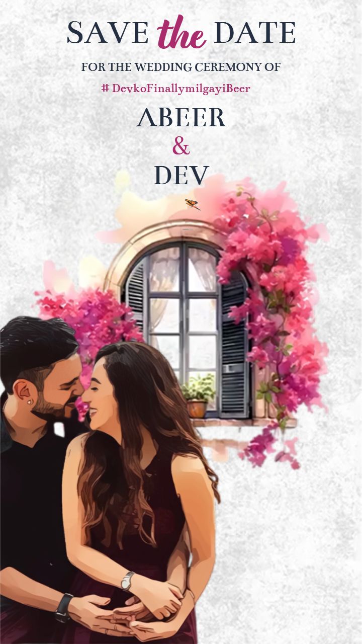 Love Story Inspired Save the Date Video