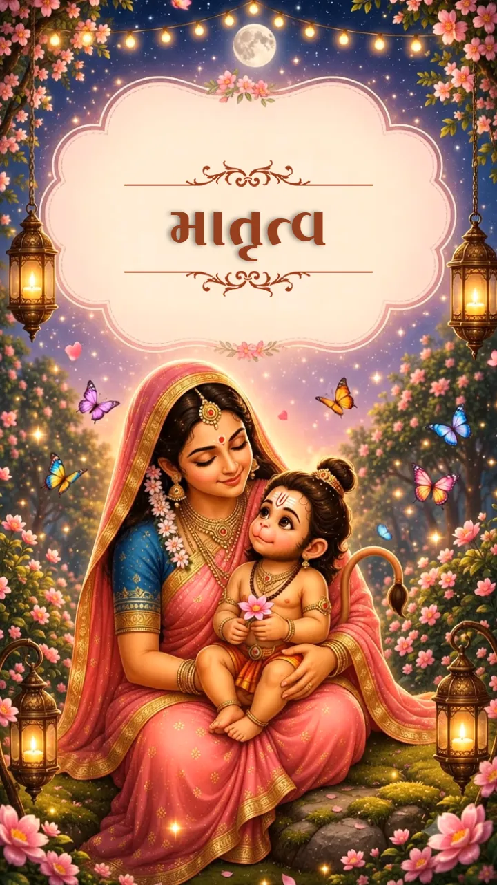 Creative 3D Hanuman Theme Baby Shower Invitation Video Maker