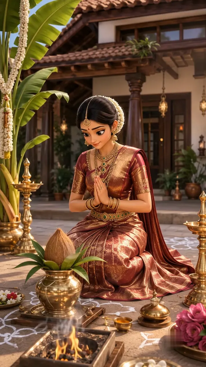 3D Tamil Wedding Invitation Video in South Indian Style