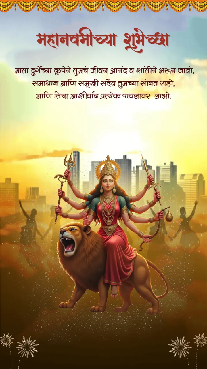 Spiritual Maha Navami Images in Marathi for Celebration