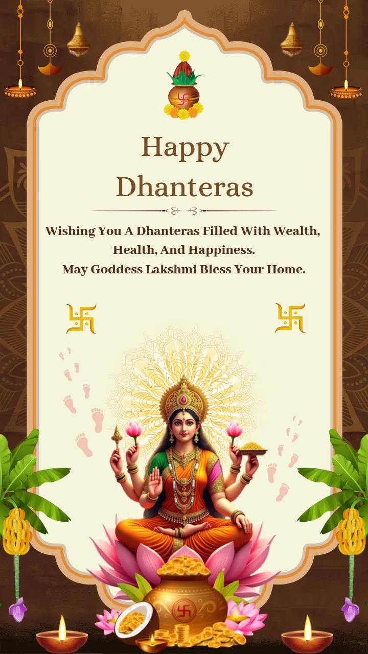 Happy Dhanteras Status For Positive Spiritual Vibes