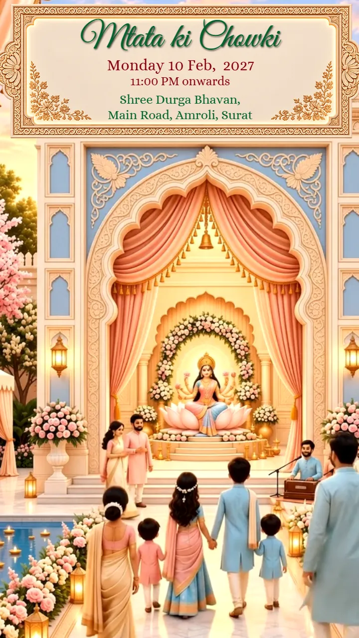 Wedding Invitation Video With Elegant Royal Marriage Theme
