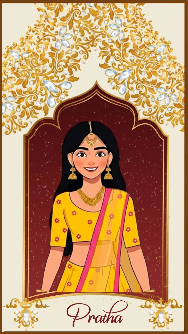 Muslim Wedding Invitations Video with Ornamental Gold Art