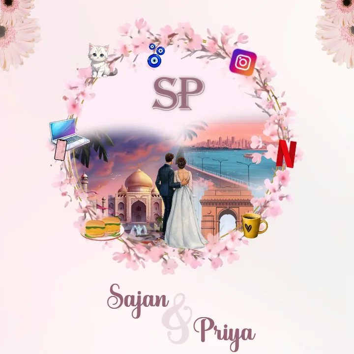 Wedding Logo for Romantic Couple Love Story