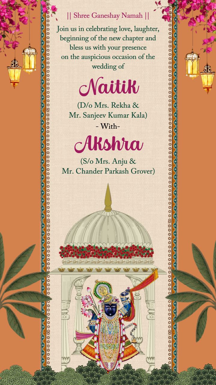 Traditional Rajasthani Wedding Invitation Designs