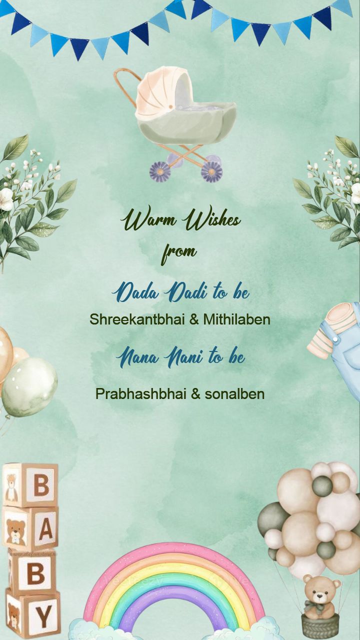 Einvite Video Of Godh Bharai Celebration With Teddy And Balloon