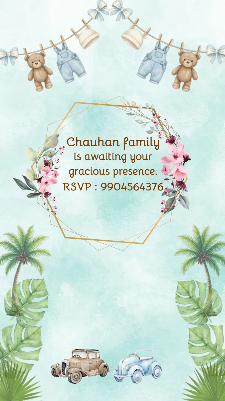 Baby Shower Invitation Video for Indian Baby Shower Ceremony