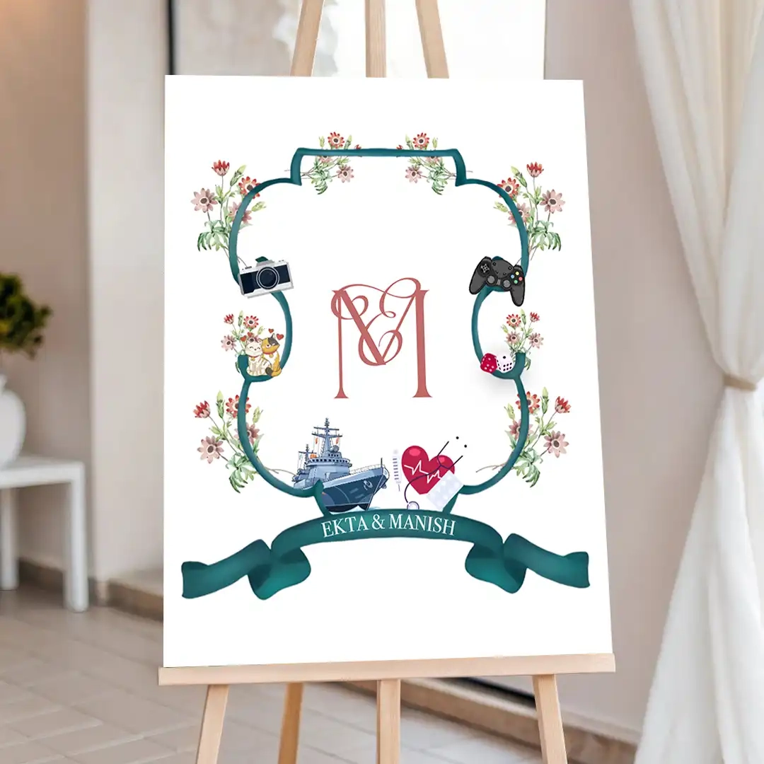 Modern And Elegant Green Monogram Logo