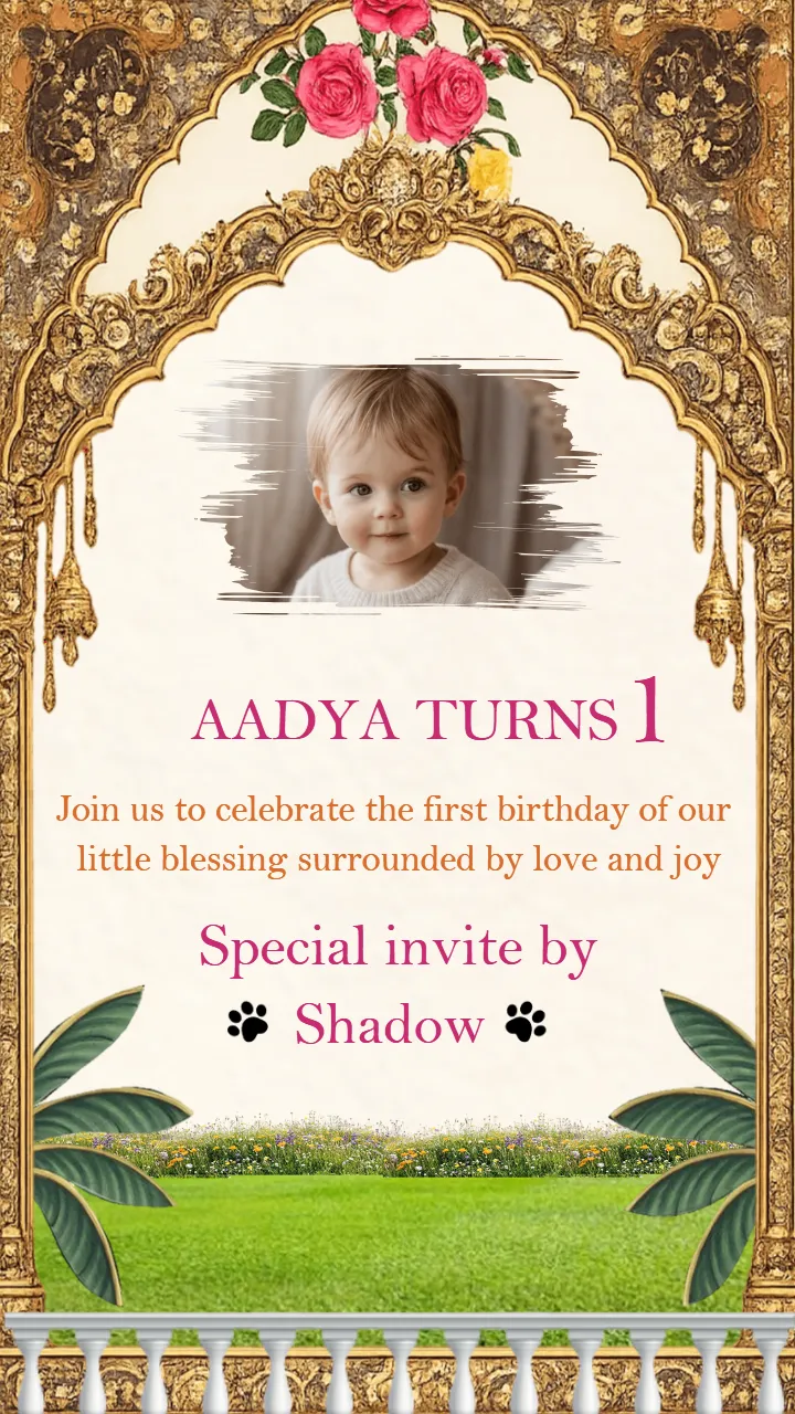 Beautiful Mata Ki Chowki Invitation Video for Peafowl Theme