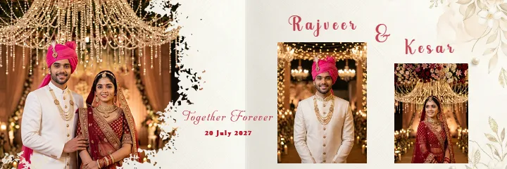 Gujarati Wedding PSD Album Beautiful  Design Collection