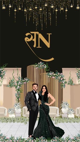 Glamorous Engagement Ceremony Decoration with Modern Touch