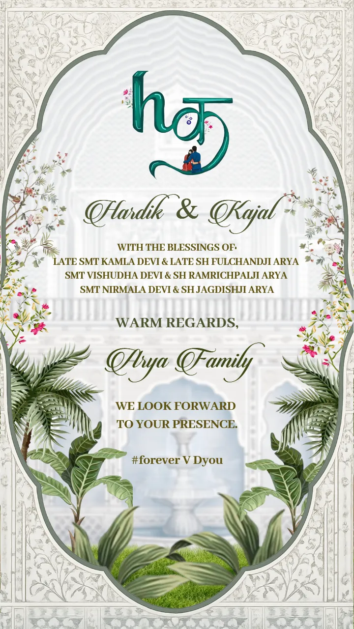 Premium Wedding Invitation Video Royal Rajwadi Look