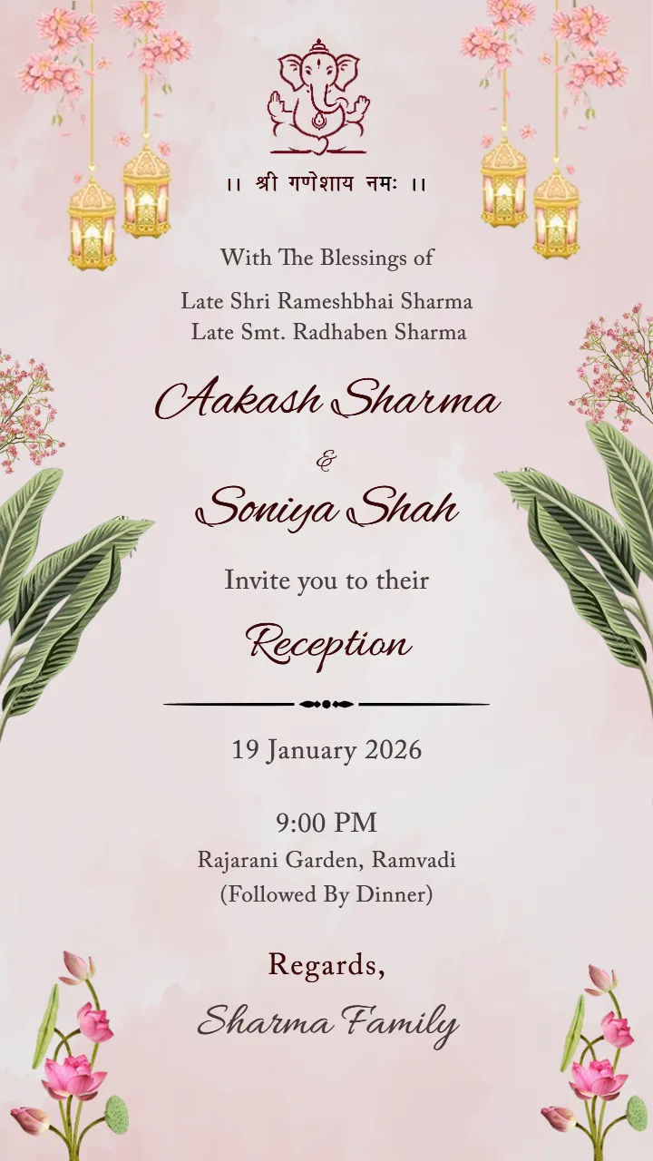 Wedding Invitation Video for Classic Wedding Celebration