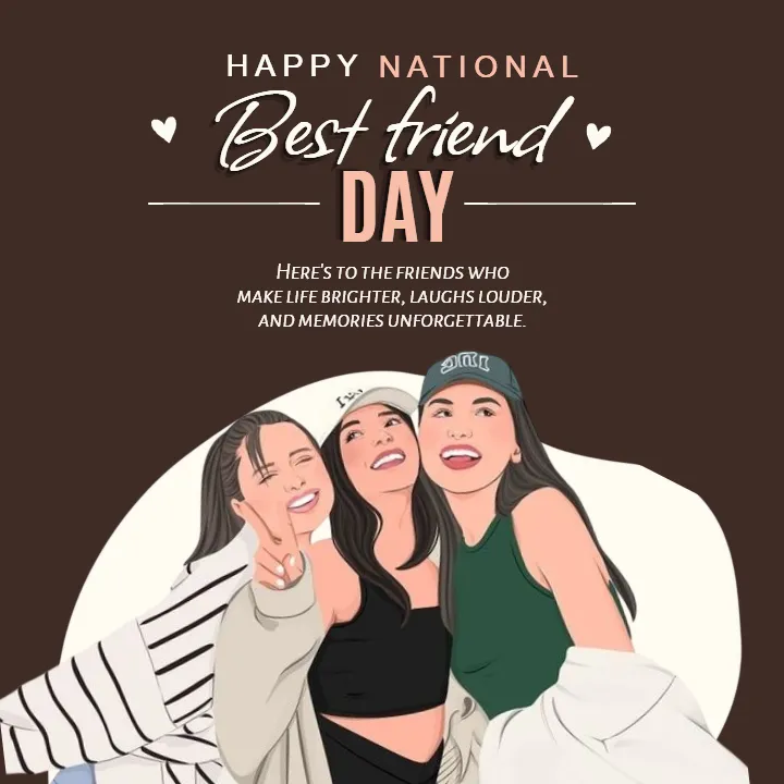 Share Happy National Best Friends Day Greetings Online