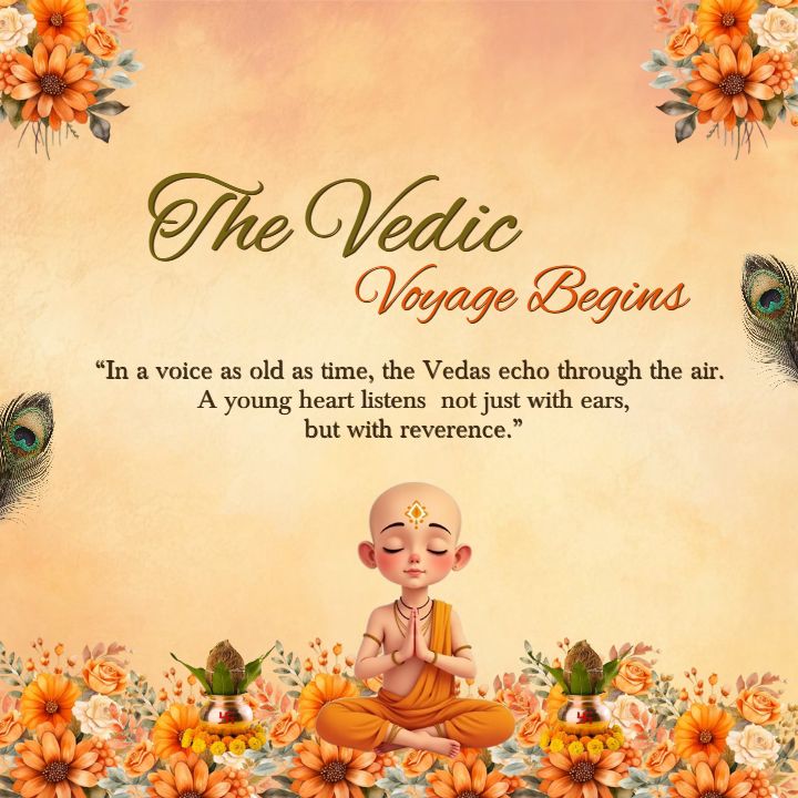 Vedic Voyage Quotes Template in English floral culture
