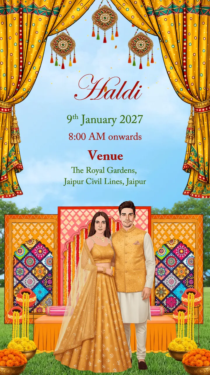 Wedding Invitation Video for Royal Traditional Wedding