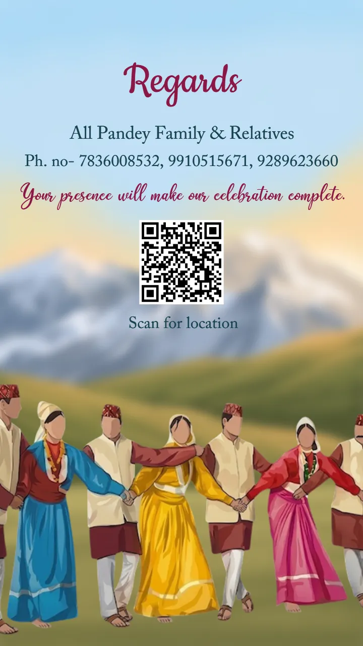 Pahadi Wedding Invitation Video for Mountain Weddings