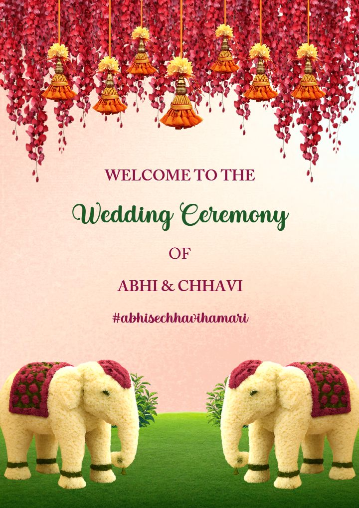 Stunning Wedding Welcome Board Template for Events