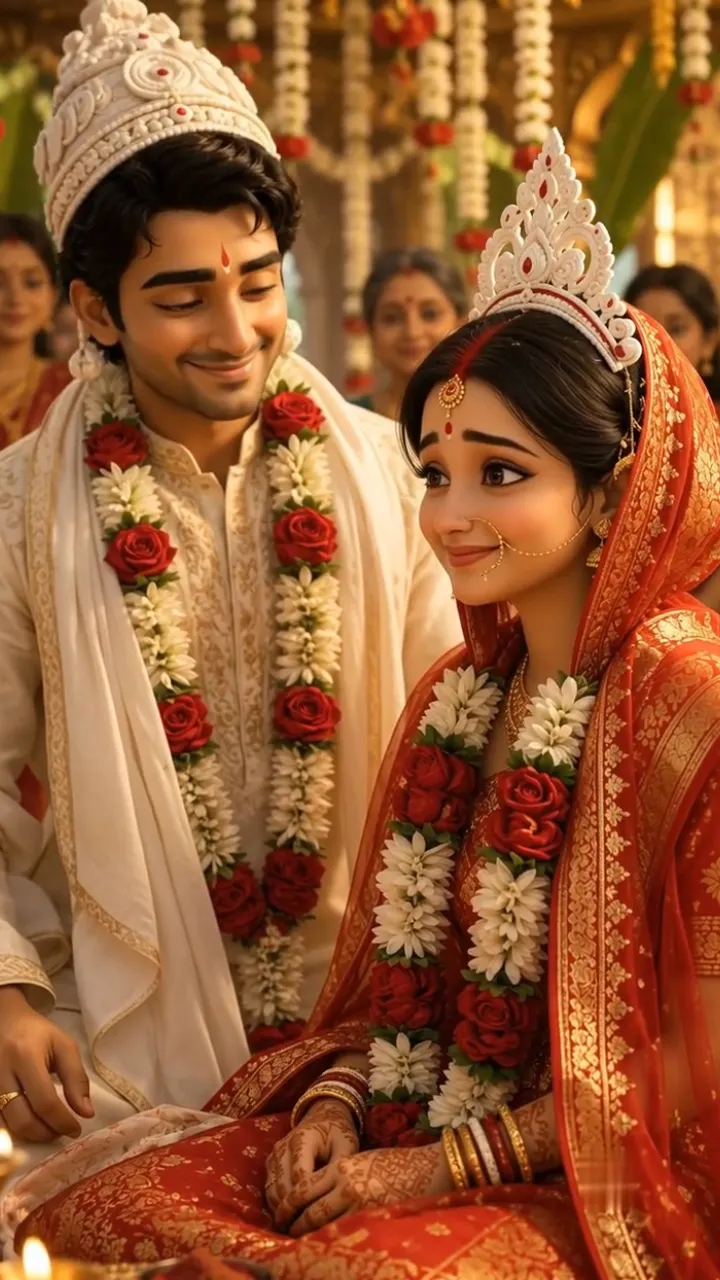 3D Bengali Wedding Invitation Video with Royal Traditions