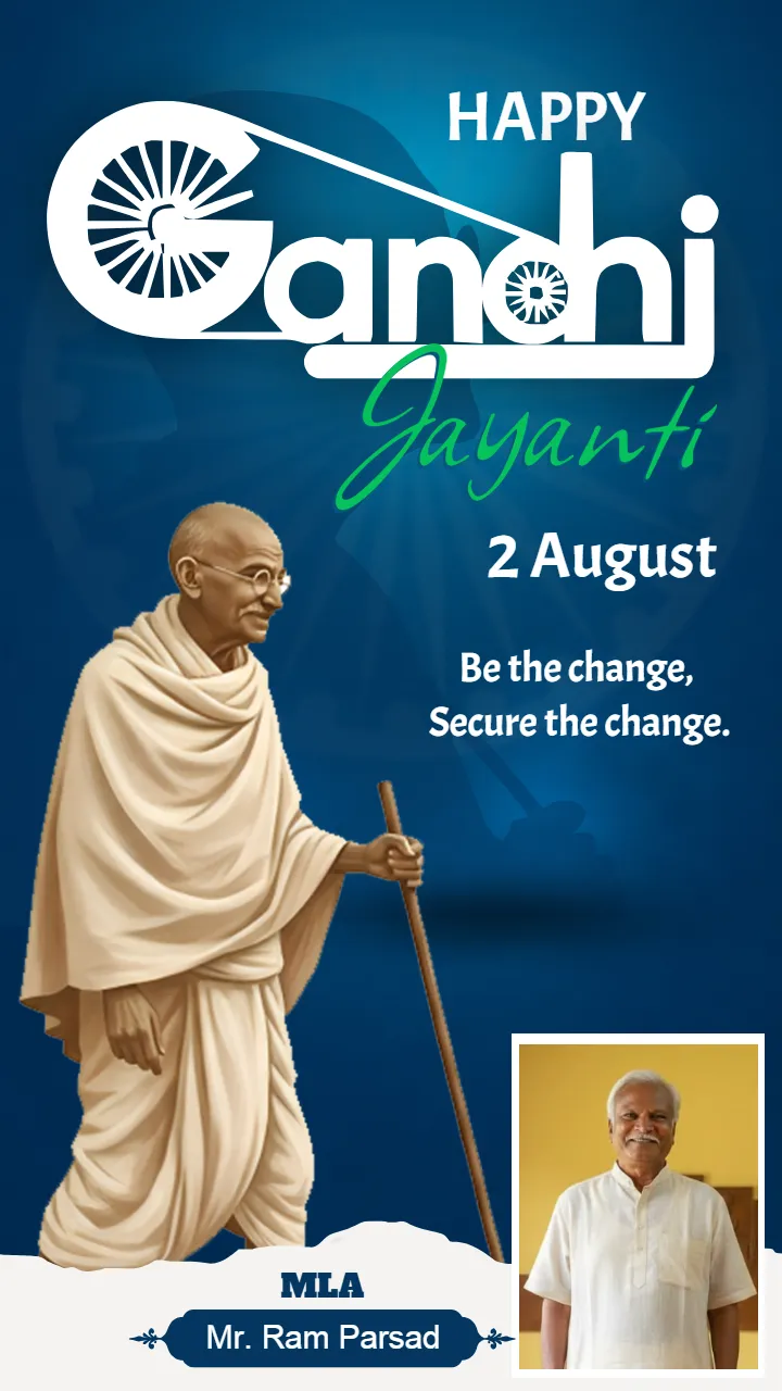 Gandhi Jayanti Poster Templates for Creative Social Posts