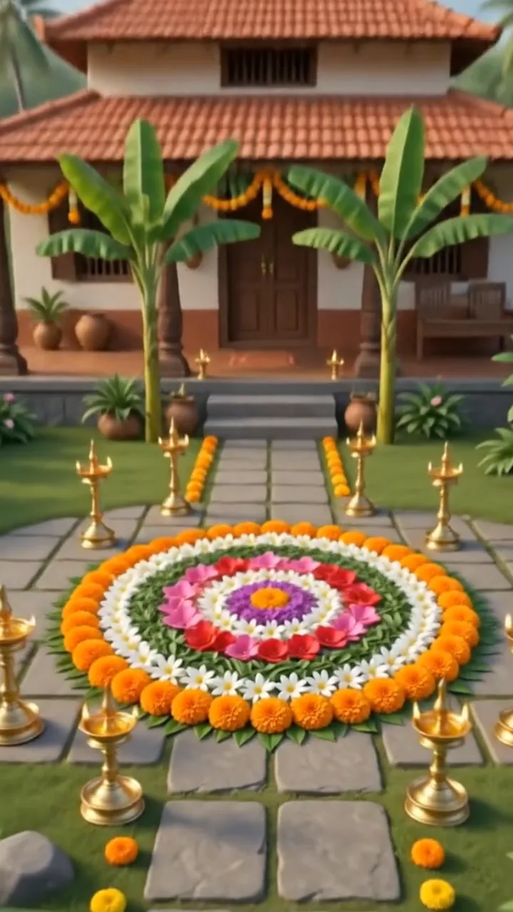 3D Thiruvonam Festival Invitation Video