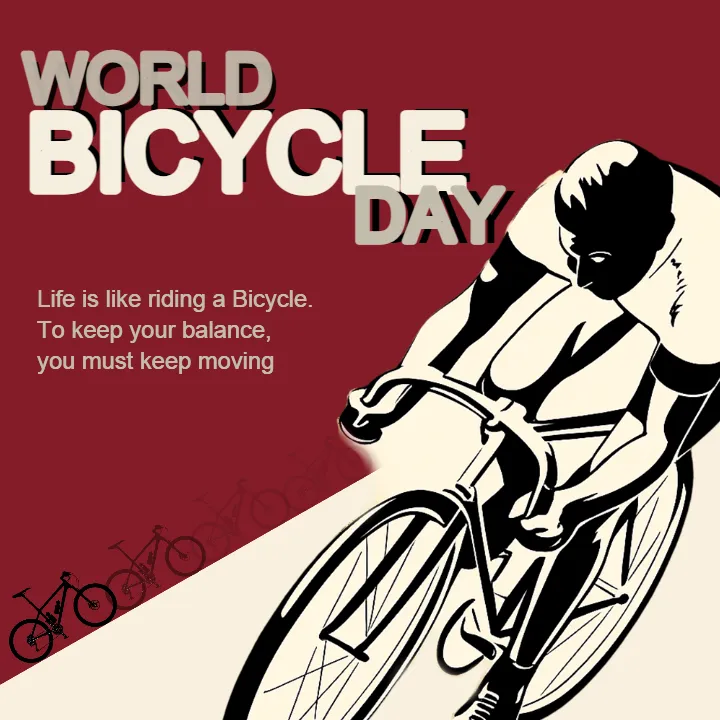 Printable World Bicycle Picture in English Free Download