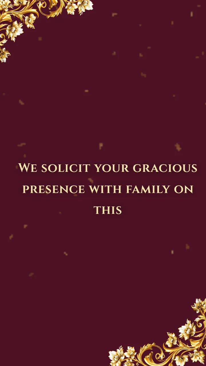 Islamic Wedding Invitation Video with Royal Maroon Theme