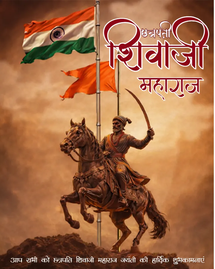 Chhatrapati Shivaji Maharaj Jayanti Poster in Hindi Download