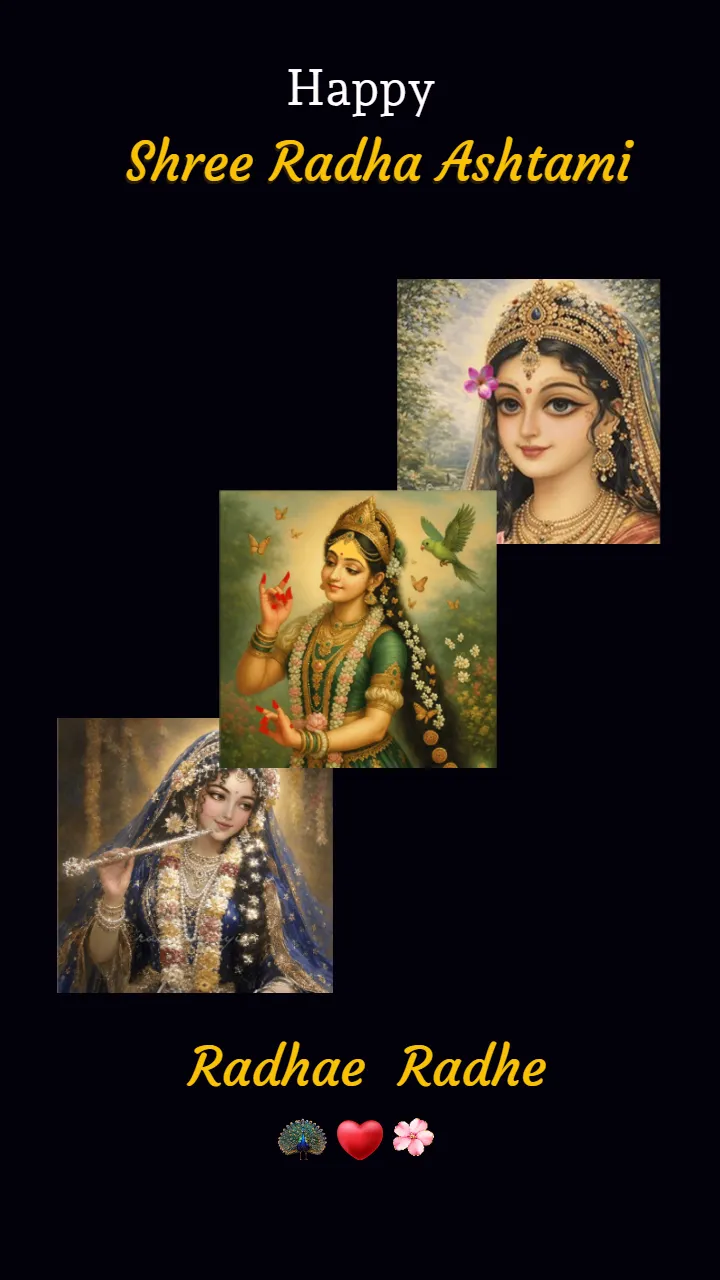 Happy Radha Ashtami Status Video for Family and Friends