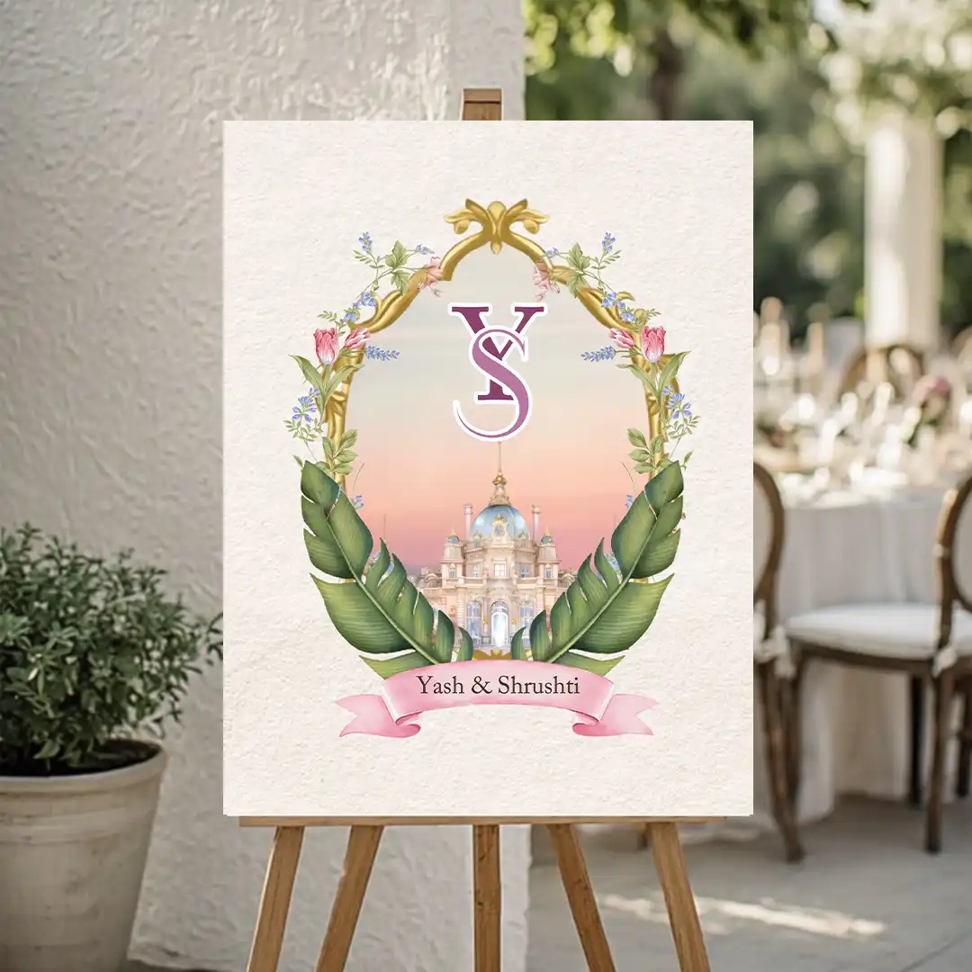 Wedding Monogram logo for Luxury Indian Weddings