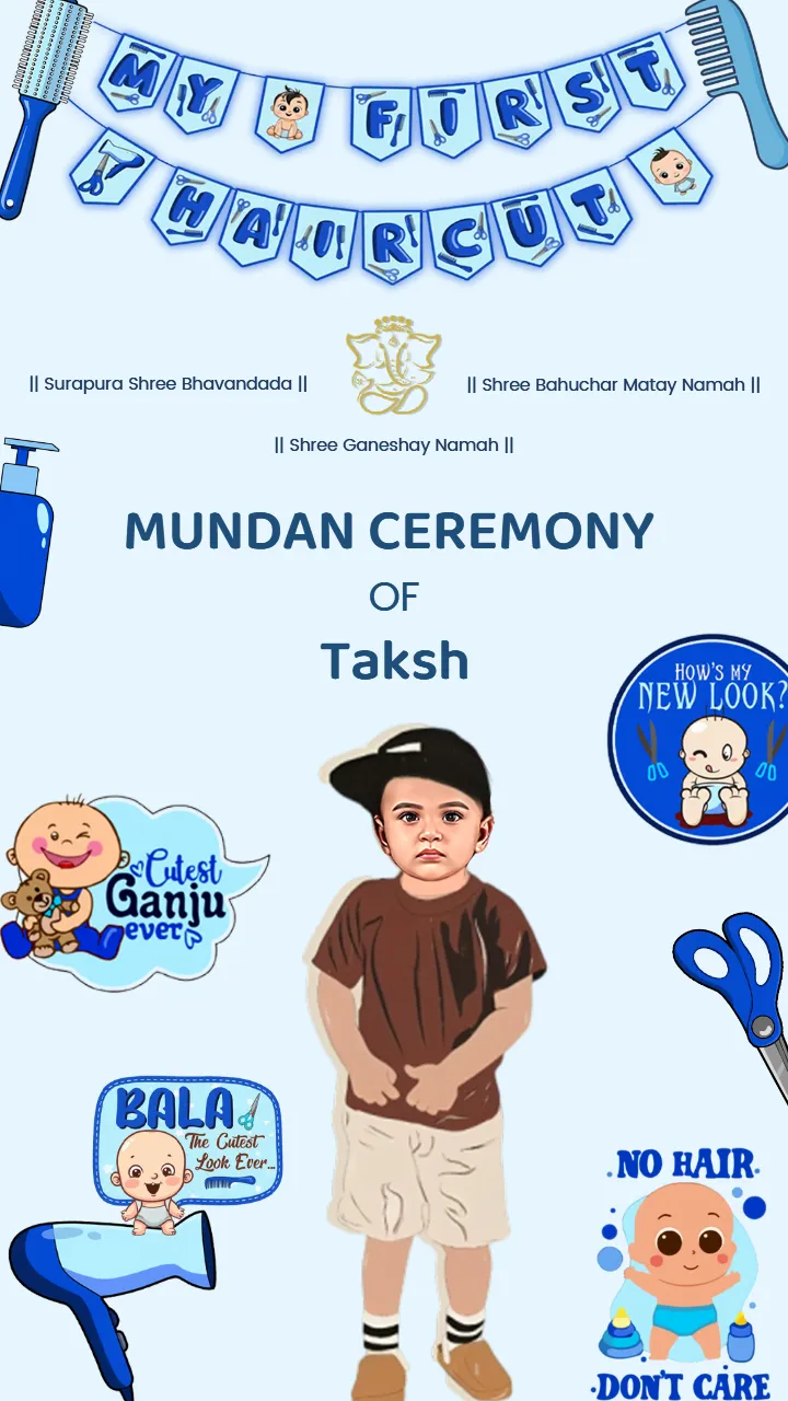 Mundan Ceremony Invitation Video Unique Boy Ceremony Card