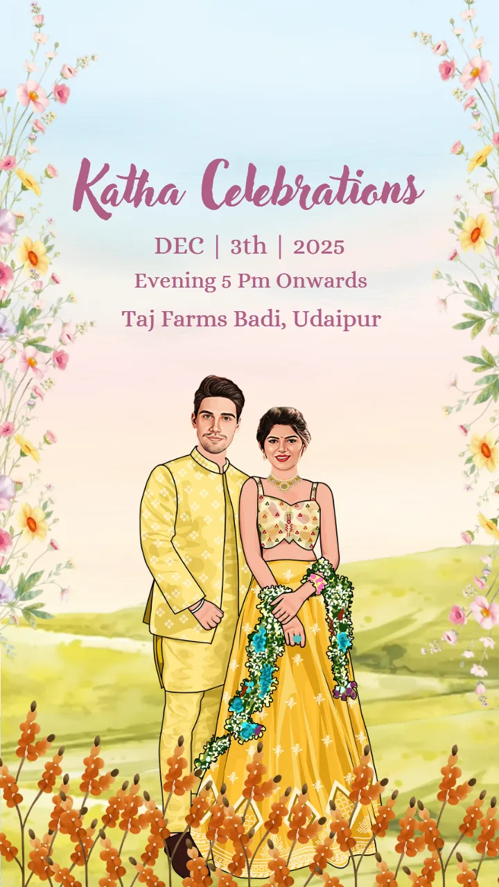 Muslim Wedding Invitation Video Majlis Theme