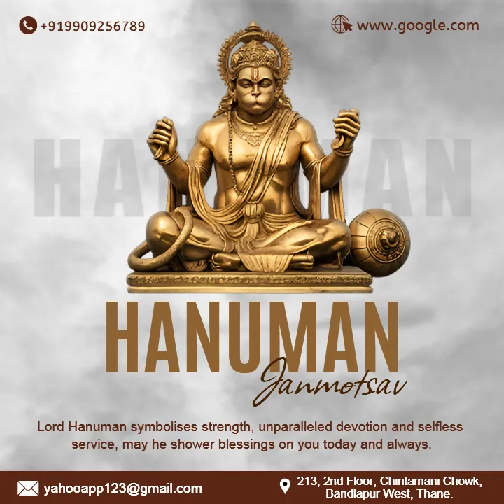 Creative Hanuman Jayanti Branding Post Design Ideas