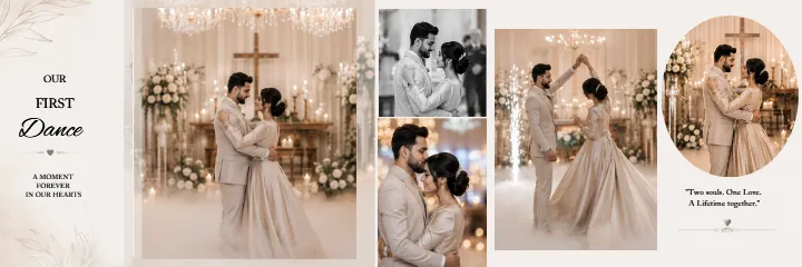 Christian Wedding Album Elegant Bridal Shower PSD Album
