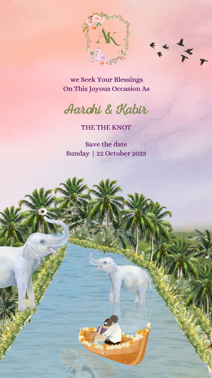 Heritage Romance Style Save the Date Video