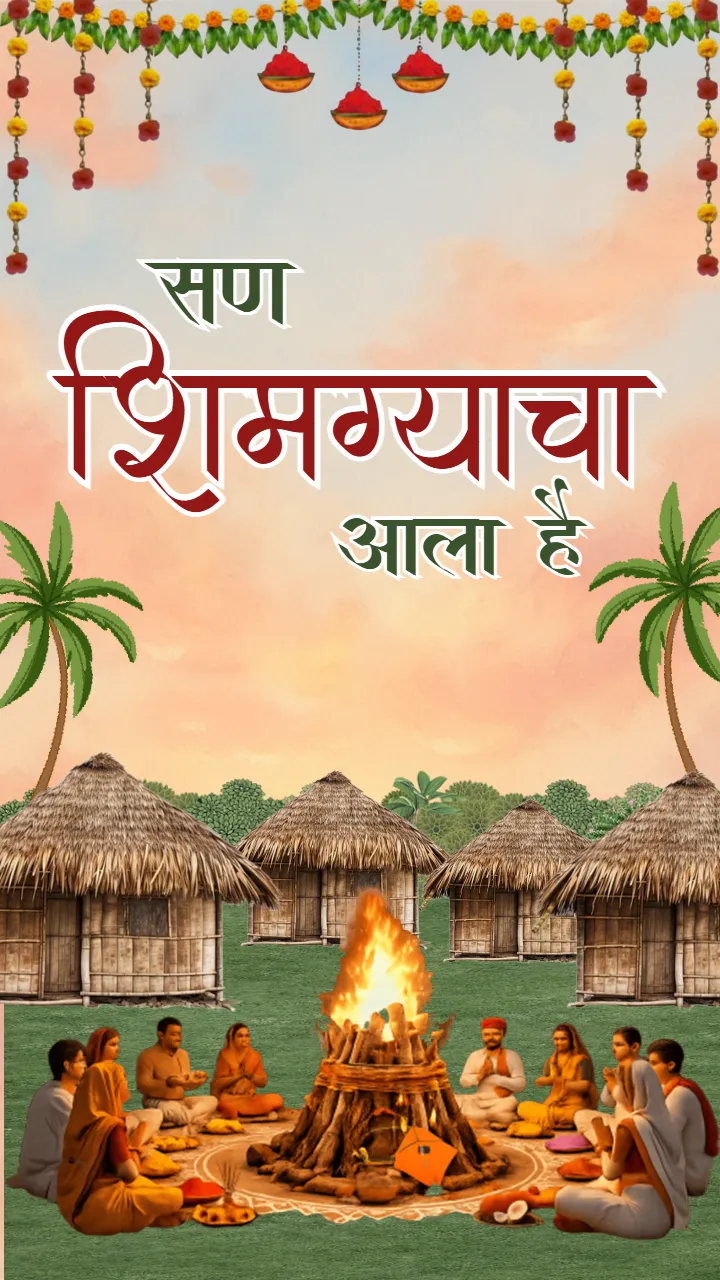 Happy Traditional Shimga Festival Image in Marathi 2026